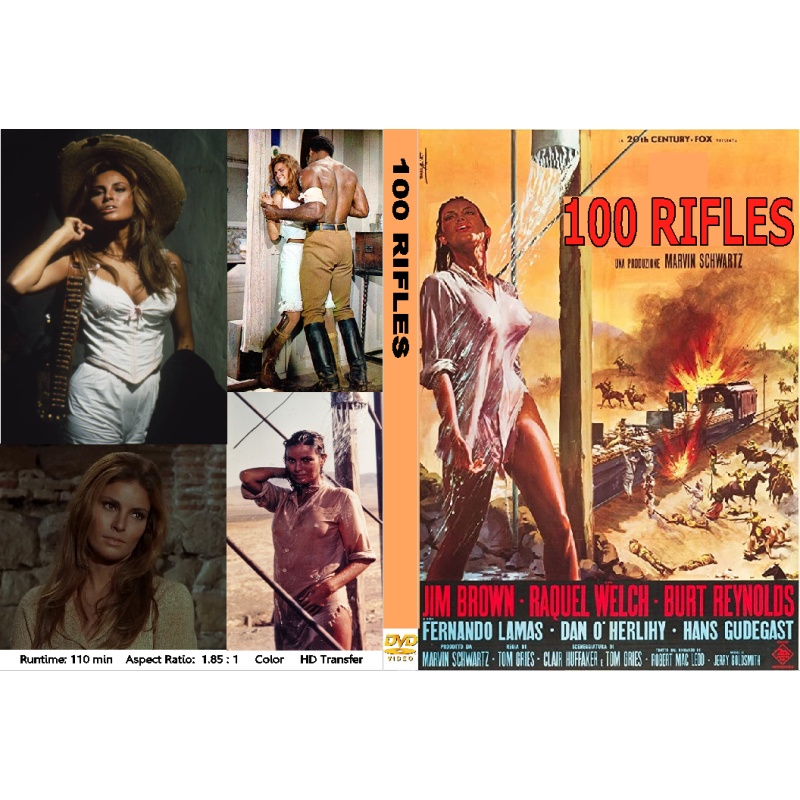 100 RIFLES (1969) DVD Raquel Welch Burt Reynolds