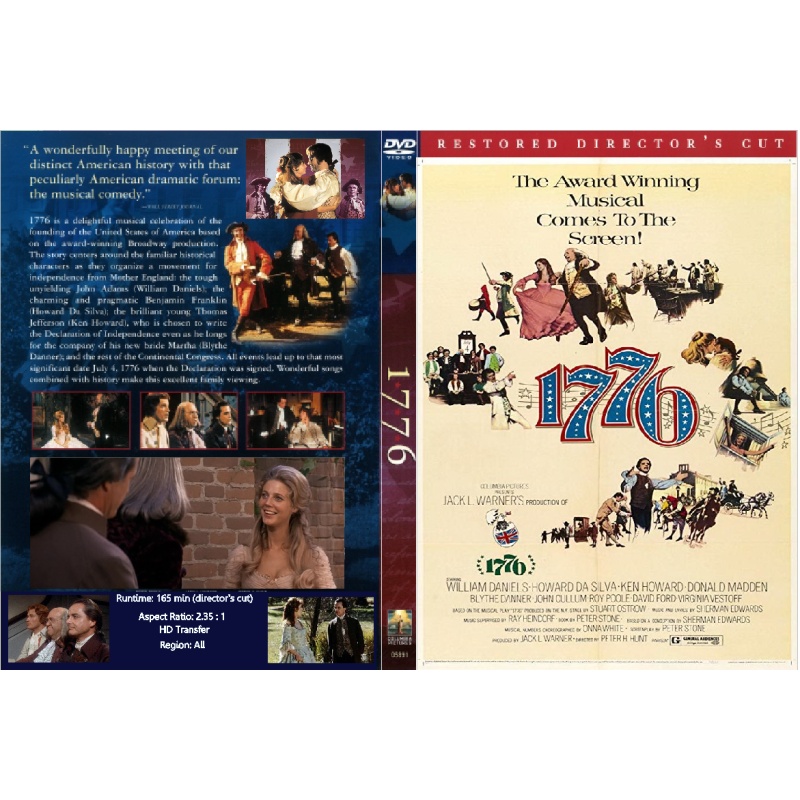 1776 MUSICAL DVD