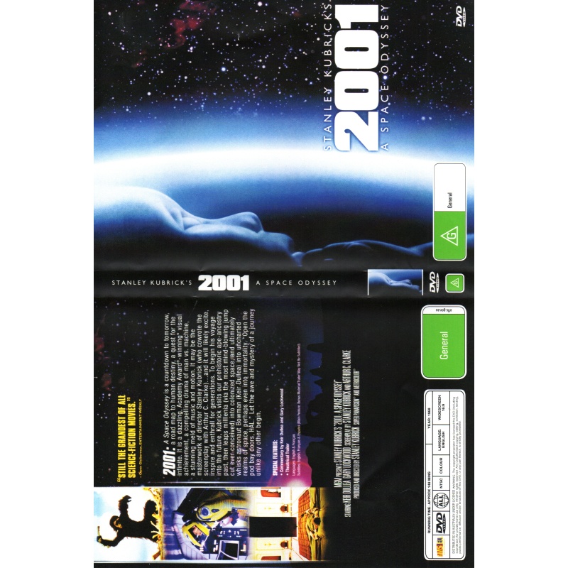 2001 - A SPACE ODYSSEY - KEIR DULLEA & GARY LOCKWOOD ALL REGION DVD