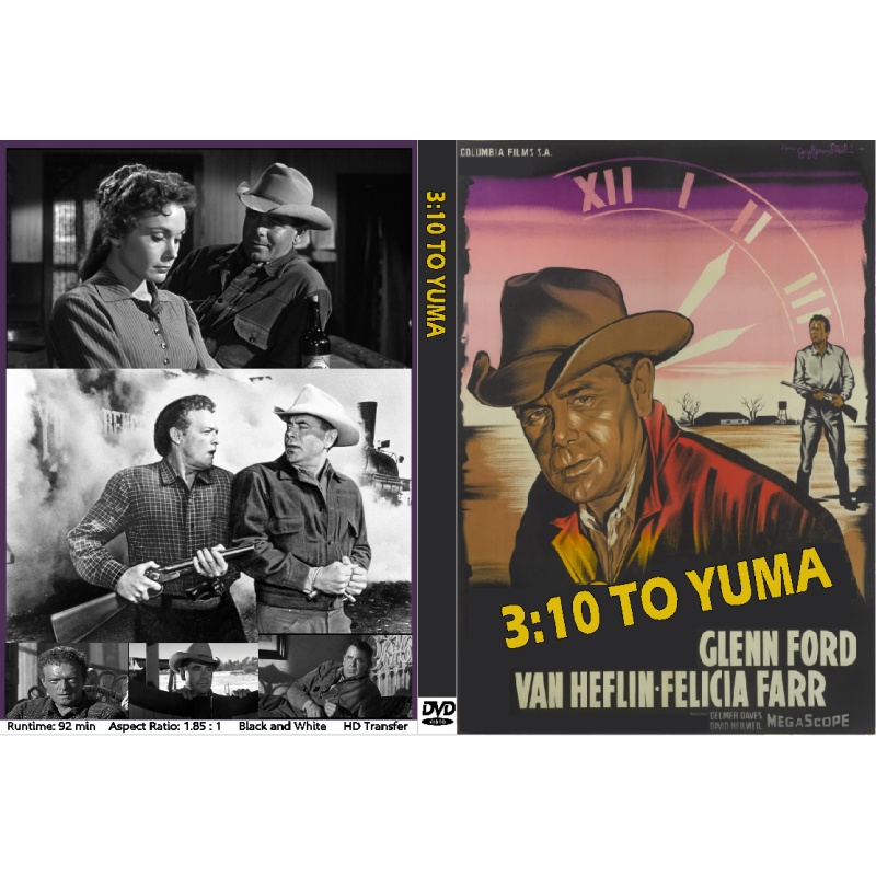 3:10 TO YUMA (1957) DVD Glenn Ford, Van Heflin