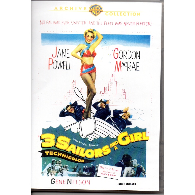 3 SAILORS AND A GIRL - JANE POWELL ALL REGION DVD