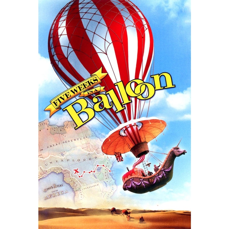 Five Weeks in a Balloon DVD Jules Verne Irwin Allen Barbara Eden Peter Lorre