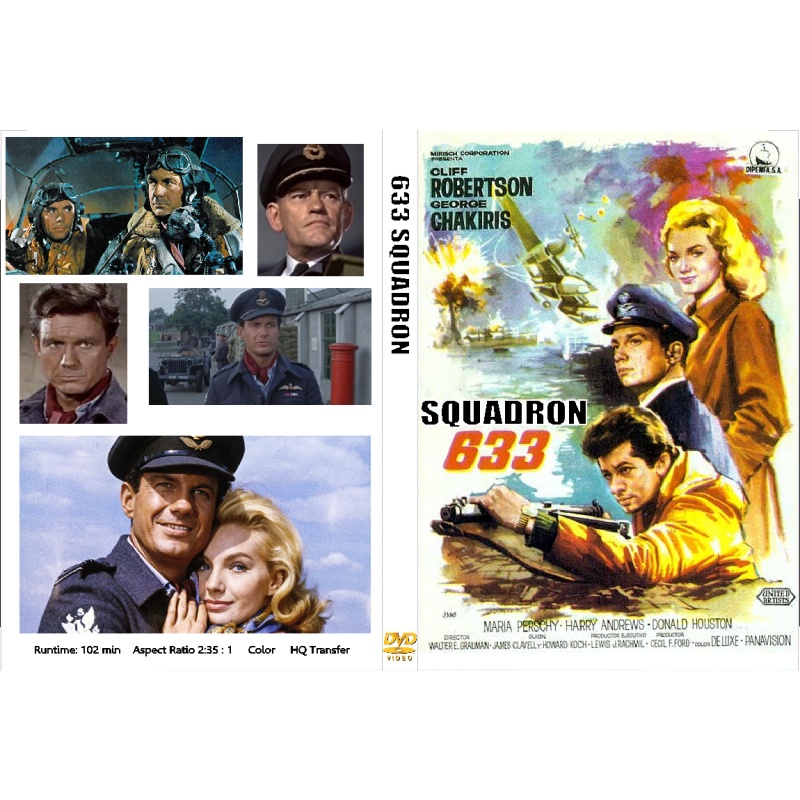 633 SQUADRON (1964) DVD Cliff Robertson