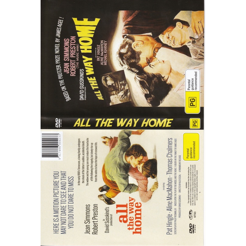 ALL THE WAY HOME STARS JEAN SIMMONS & ROBERT PRESTON - ALL REGION DVD