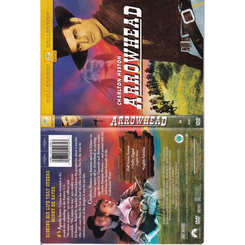 ARROWHEAD - CHARLTON HESTON - WESTERN - ALL REGION DVD