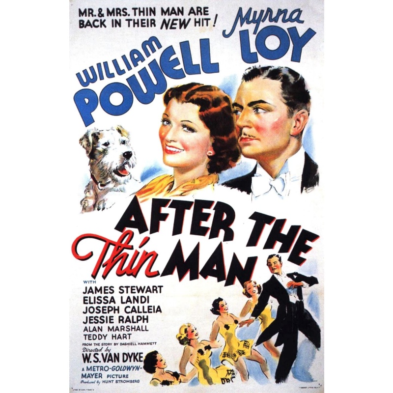 After the Thin Man 1936  William Powell, Myrna Loy and James Stewart.