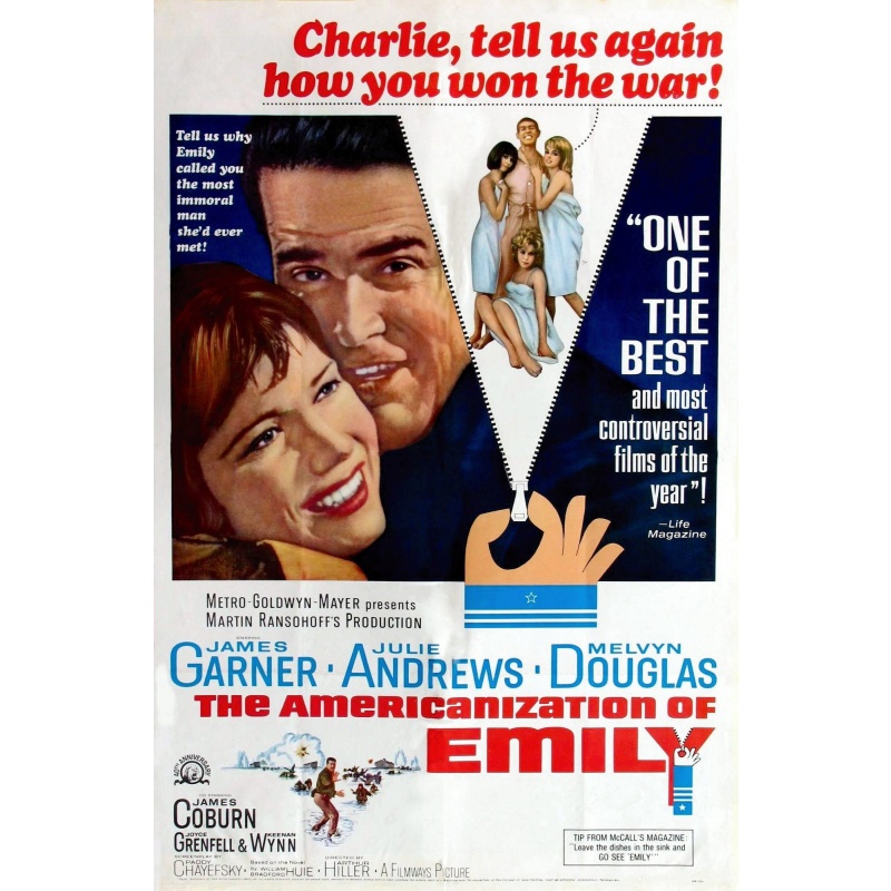 The Americanization Of Emily 1964 - James Garner, Julie Andrews, James Cobu