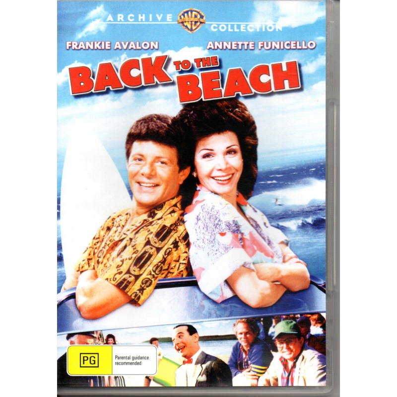 BACK TO THE BEACH - FRANKIE AVALON ALL REGION DVD