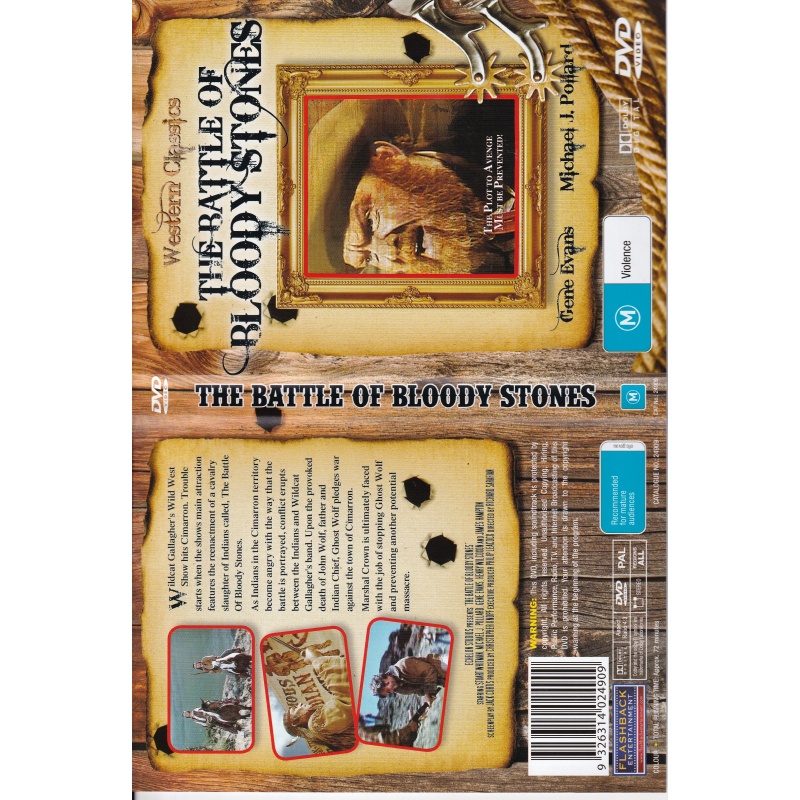 BATTLE OF BLOODY STONES - WESTERN - ALL REGION DVD