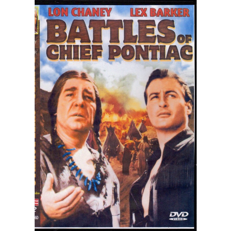 BATTLE OF CHIEF PONTIAC - LON CHANEY & LEX BARKER NEW ALL REGION DVD