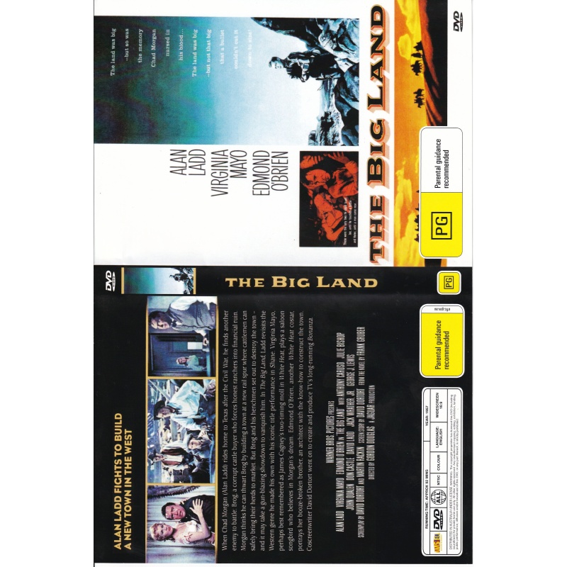THE BIG LAND - ALAN LADD & VIRGINIA MAYO  - ALL REGION DVD
