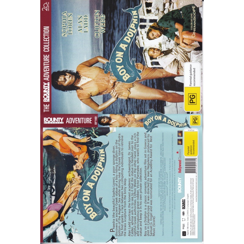 BOY ON A DOLPHIN -  ALAN LADD & SOPHIA LOREN-  ALL REGION DVD