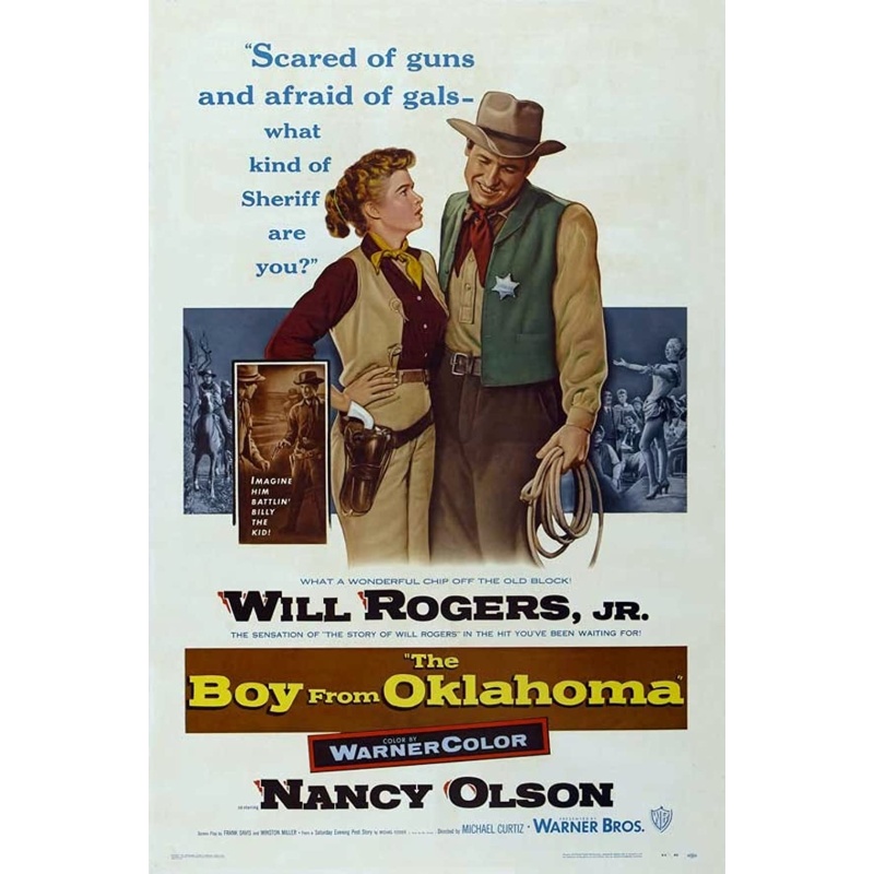 The Boy from Oklahoma 1954 Anthony Caruso, Will Rogers Jr., Nancy Olson, Lon Chaney Jr.,DVD