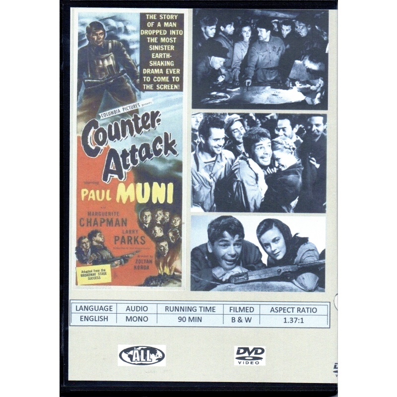 COUNTER ATTACK - PAUL MUNI & MARGARITE JAPMAN  ALL REGION DVD