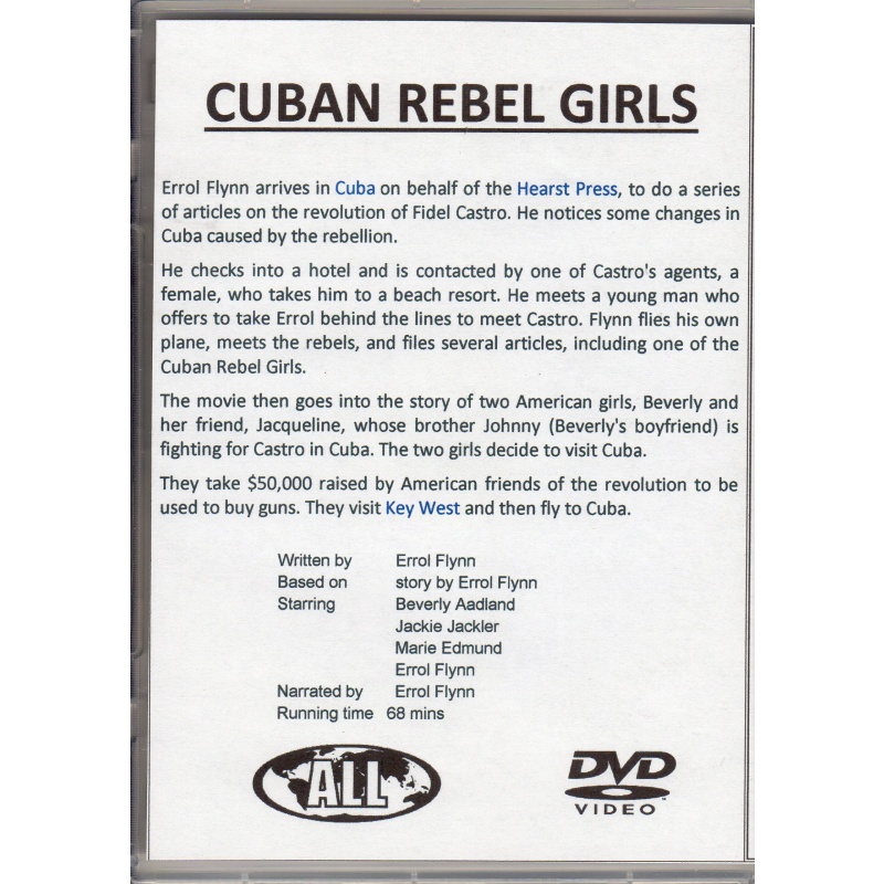 CUBAN REBEL GIRLS - ERROL FLYNN ALL REGION DVD