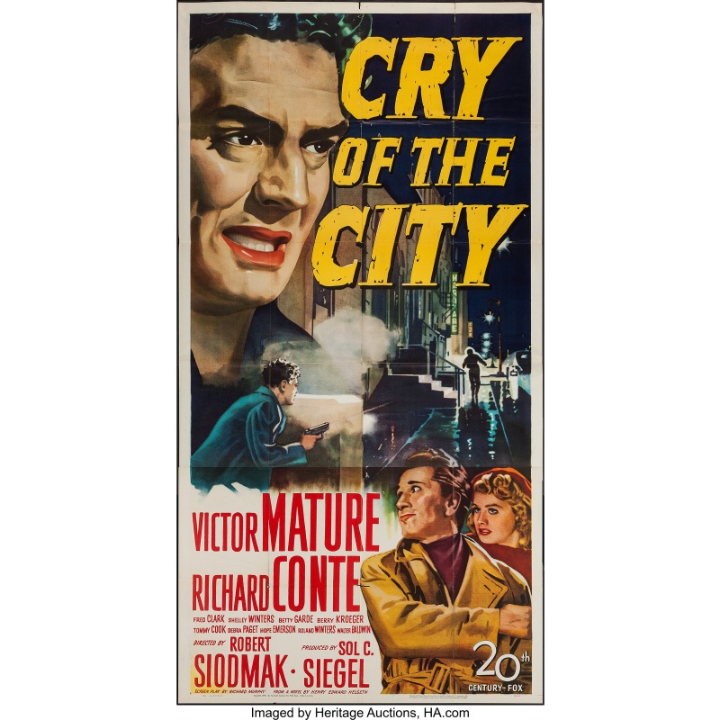 Cry of the City (1948) Victor Mature, Richard Conte, Fred Clark