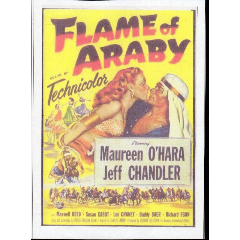 FLAME OF ARABY - MAUREEN O'HARA & JEFF CHANDLER  ALL REGION DVD