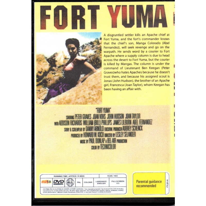 FORT YUMA - PETER GRAVES & JOAN VOHS - ALL REGION DVD