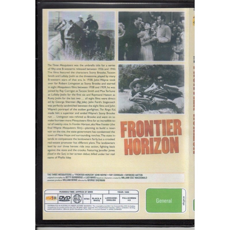 FRONTIER HORIZON - JOHN WAYNE ALL REGION DVD