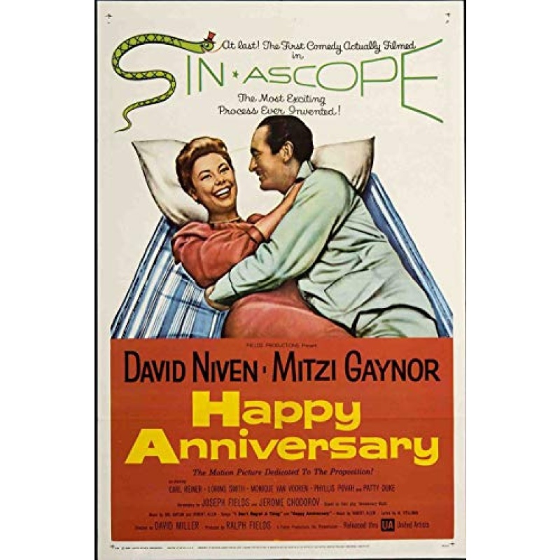Happy Anniversary (1959)  David Niven, Mitzi Gaynor, Carl Reiner Rare Movie