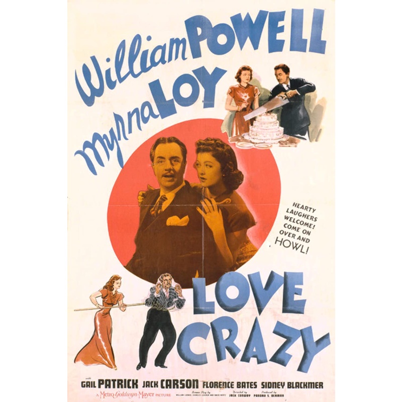 Love Crazy 1941 William Powell and Myrna Loy