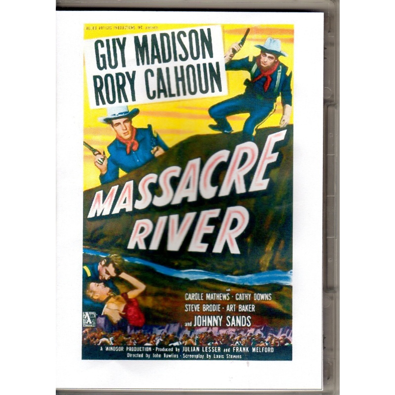 MASSACRE RIVER - GUY MADISON & RORY CALHOUN  ALL REGION DVD