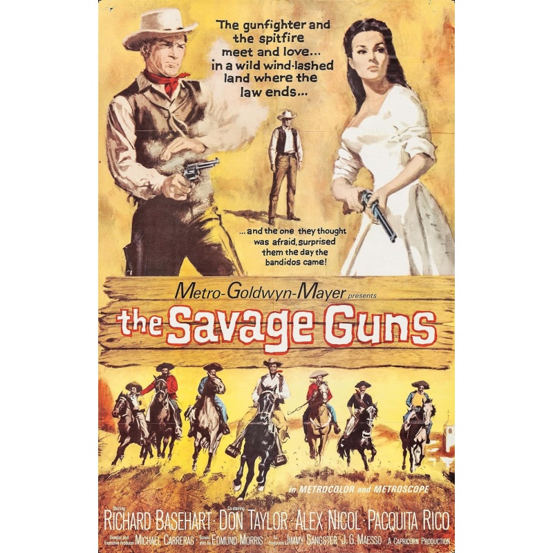 The Savage Guns 1962 Richard Basehart  Don Taylor