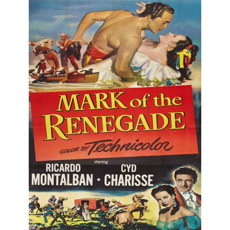 Mark of the Renegade (1951) Ricardo Montalban, Cyd Charisse, Rare movie