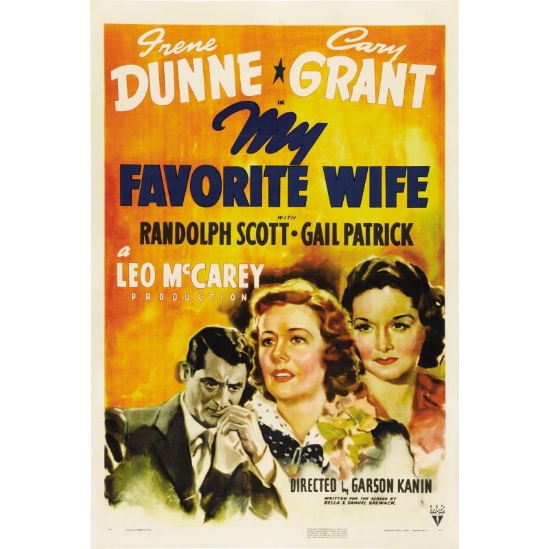 My Favourite Wife 1940 ‧ Starring: Irene Dunne; ‎Cary Grant‎; ‎Randolph