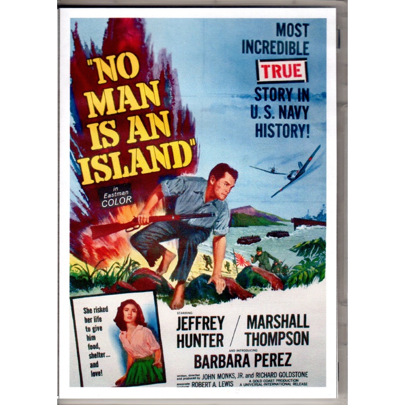 NO MAN IS AN ISLAND - JEFF HUNTER & BARBARA PEREZ ALL  REGION DVD