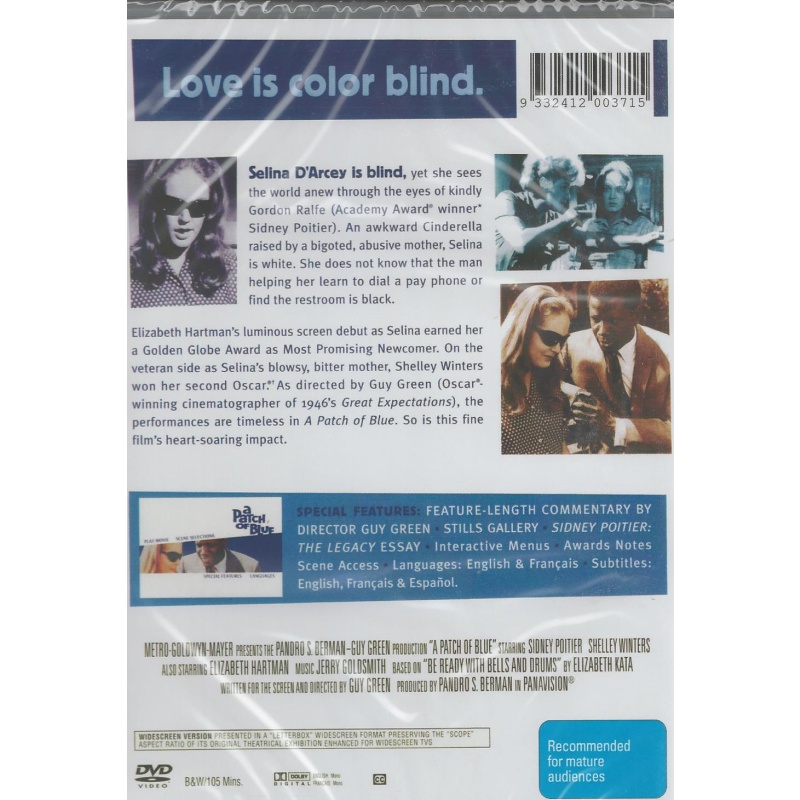 A PATCH OF BLUE - SIDNEY POITIER ALL REGION DVD