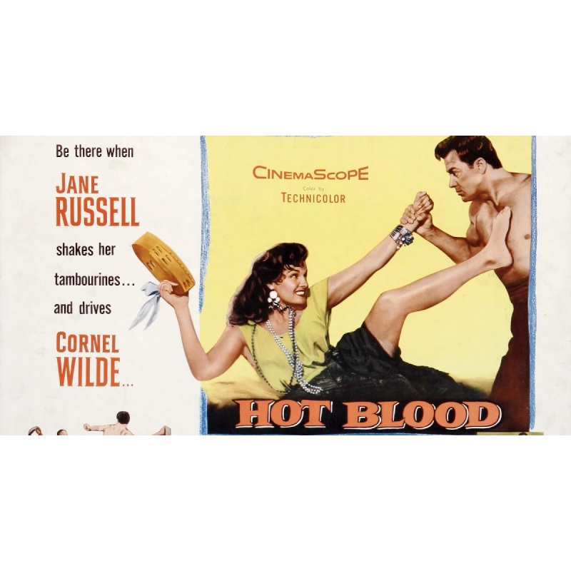 Hot Blood 1956  Jane Russell, Cornel Wilde and Joseph Calleia.