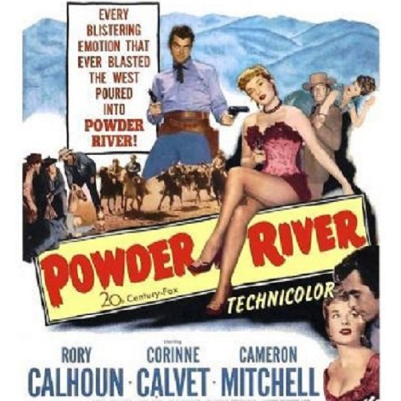 POWDER RIVER Rory Calhoun Cameron Mitchell 1953