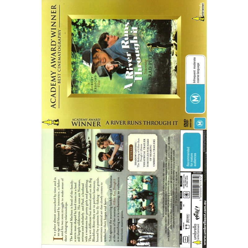 A RIVER RUNS THROUGH IT - BRAD PITT ALL REGION DVD