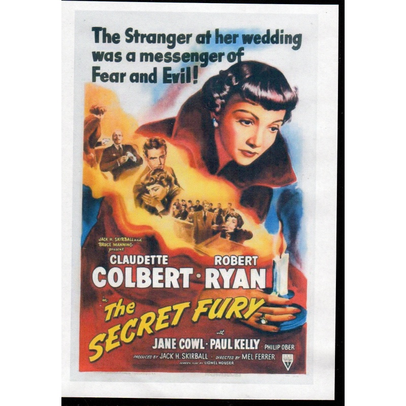 SECRET FURY - CLAUDETTE COLBERT & ROBERT RYAN ALL REGION DVD