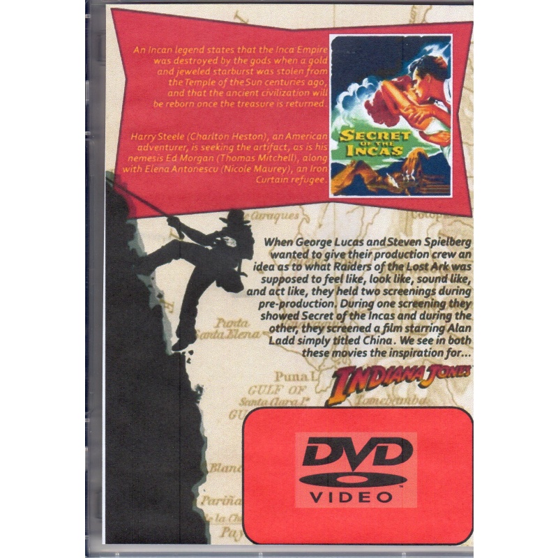 SECRET OF THE INCAS - CHARLTON HESTON ALL REGION DVD