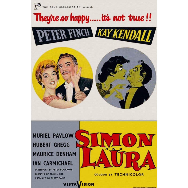 Simon and Laura (1955)  Peter Finch, Kay Kendall, Muriel Pavlow