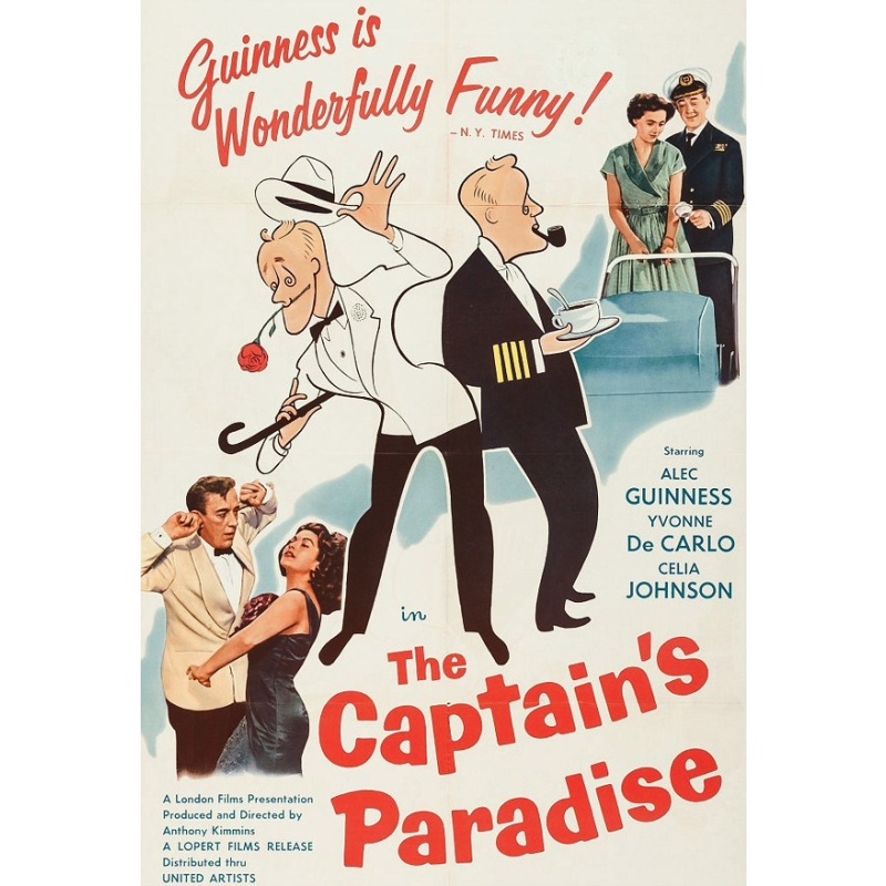The Captain's Paradise (1953)  Alec Guinness, Peter Bull, Charles Goldner
