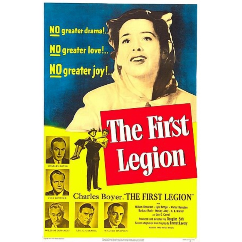 THE FIRST LEGION 1951  Charles Boyer, William Demarest Rare movie