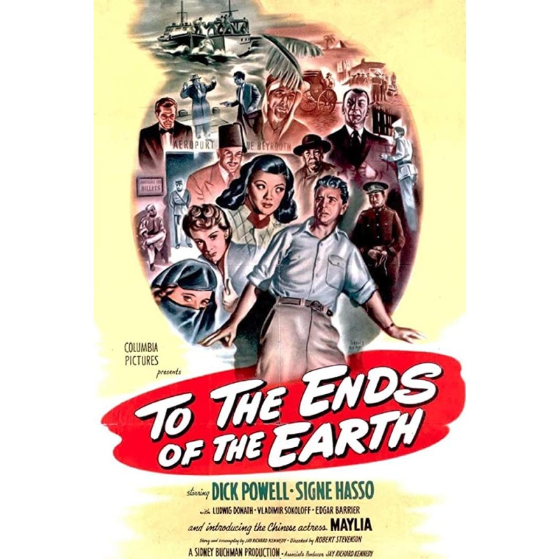 To the Ends of the Earth (1948)Dick Powell, Signe Hasso, Maylia Rare movie