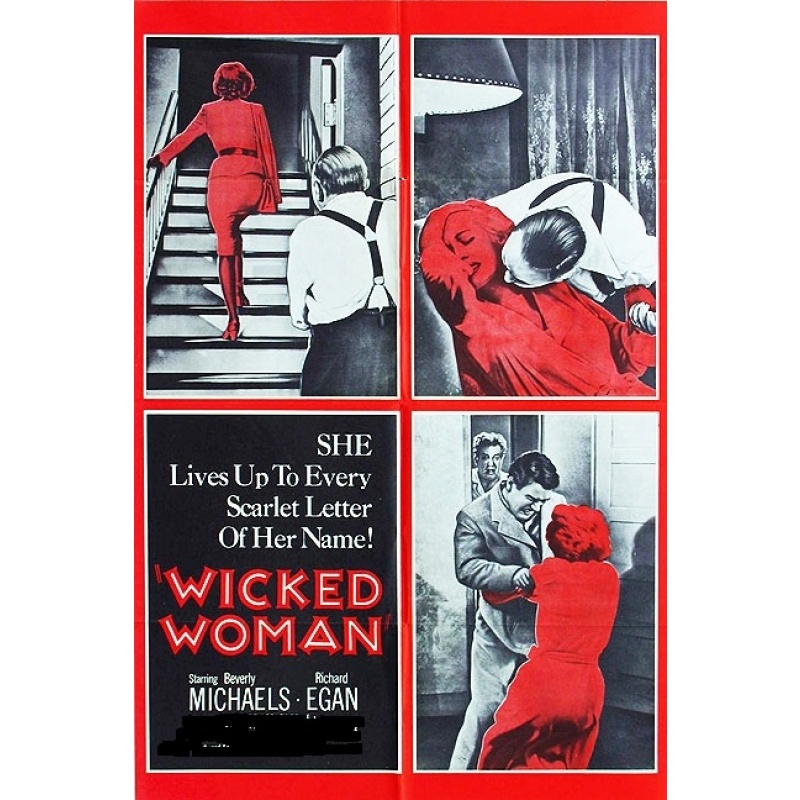 Wicked Woman (1953)  Beverly Michaels, Richard Egan, Percy Helton Film-Noir