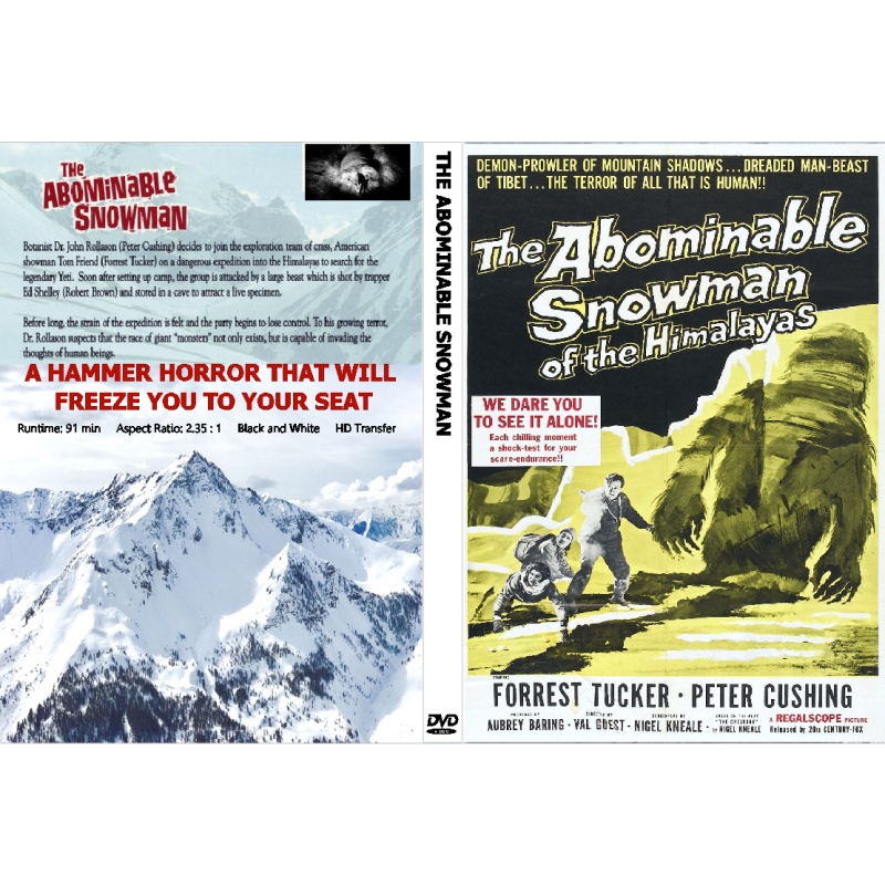 THE ABOMINABLE SNOWMAN (1957) DVD Peter Cushing