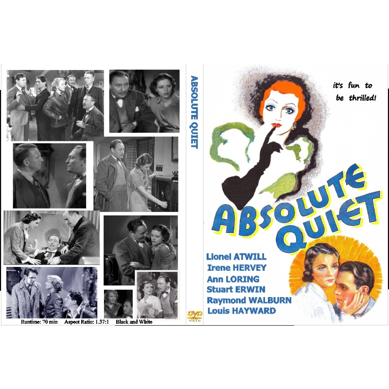 ABSOLUTE QUIET (1936) DVD Lionel Atwill