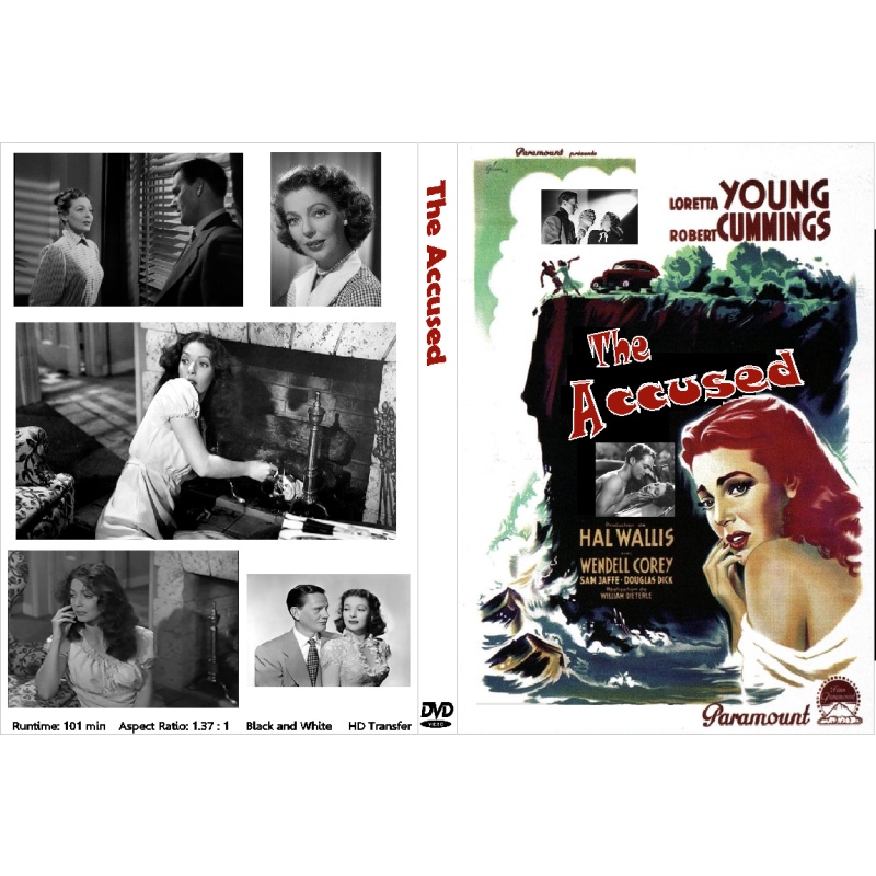 THE ACCUSED (1949) Loretta Young Robert Cummings Wendell Corey