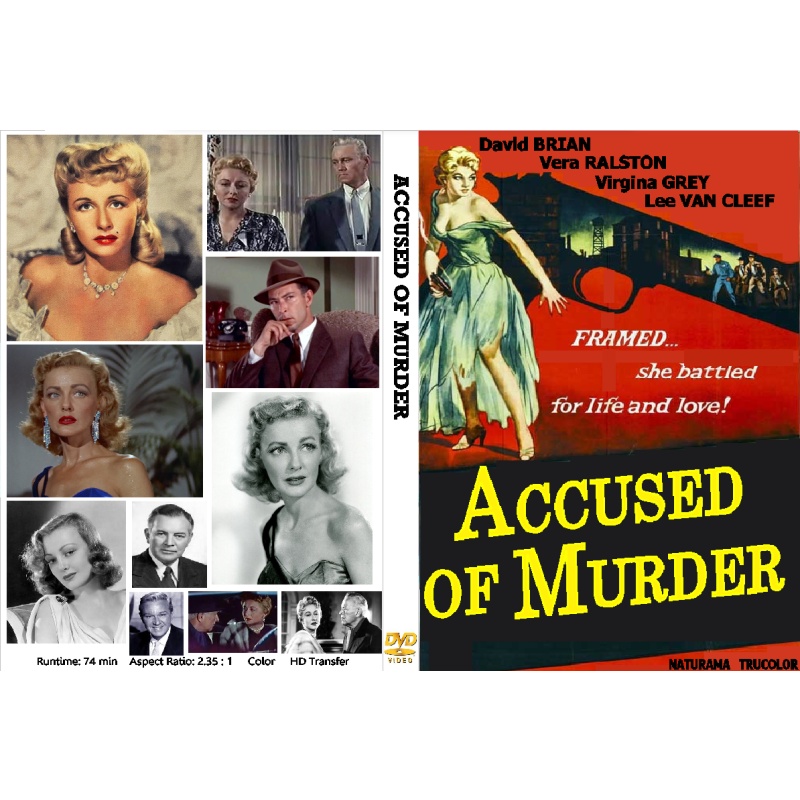 ACCUSED OF MURDER (1956) DVD Vera Ralston