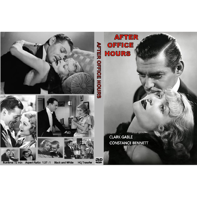 AFTER OFFICE HOURS (1935) DVD Clark Gable, Constance Bennett