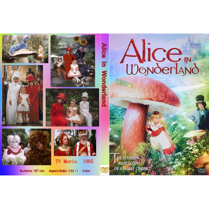 ALICE IN WONDERLAND (1985) TV Film Carol Channing Red Buttons