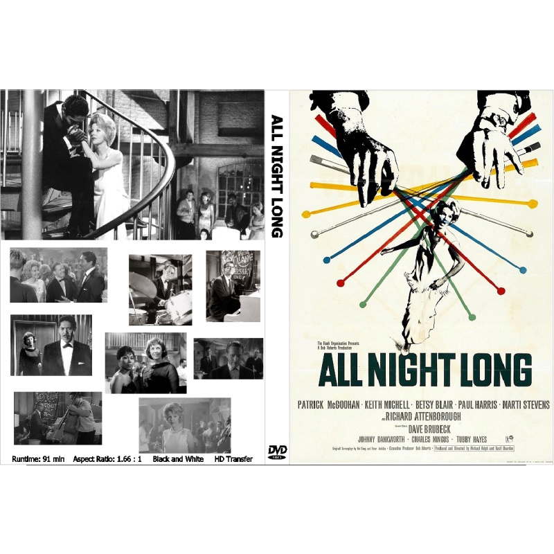 ALL NIGHT LONG (1962) Patrick McGoohan Richard Attenborough Dave Brubeck