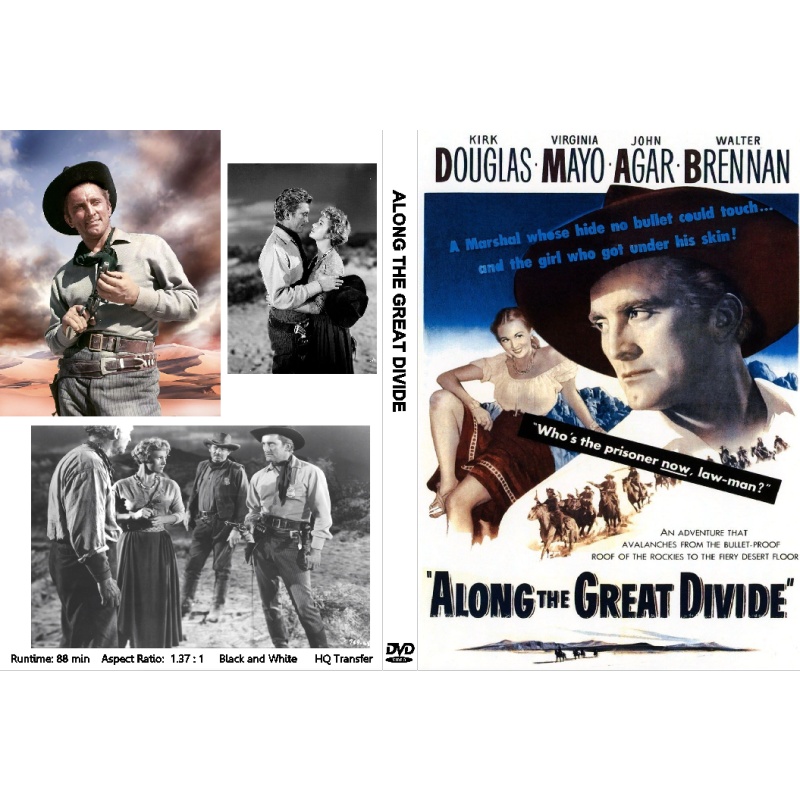 ALONG THE GREAT DIVIDE (1951) Kirk Douglas Virginia Mayo