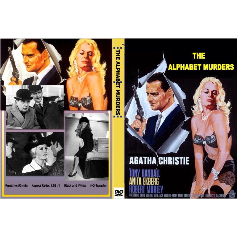 THE ALPHABET MURDERS (1965) DVD Tony Randall, Anita Ekberg, Margaret Rutherford, Robert Morley